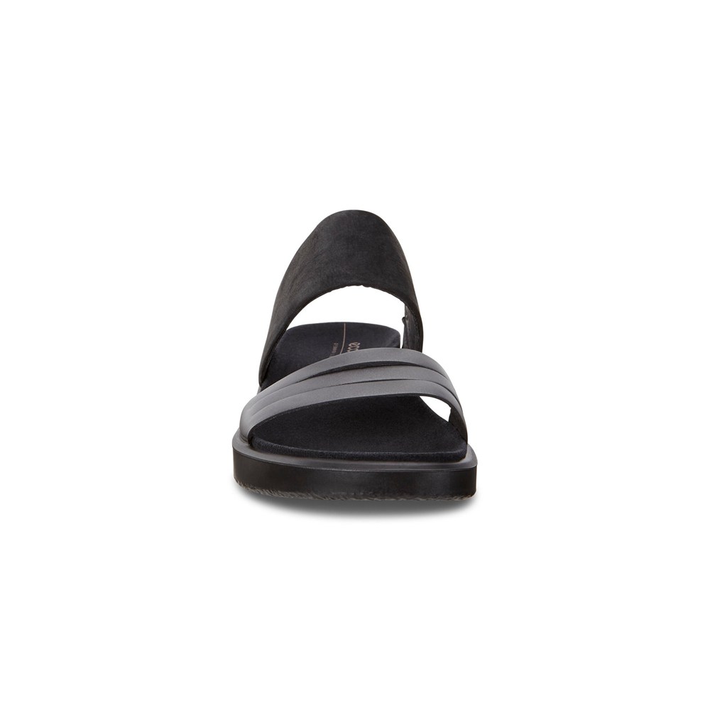 Sandalias Mujer - ECCO Flowt W Flat - Negros - XRI478509